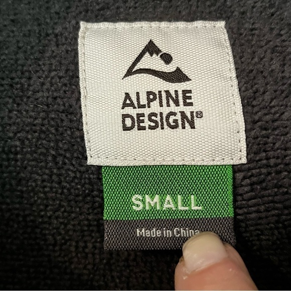 Alpine Design Womens Gray Hooded Jacket Sz S Pockets Snap Front Knit Fall Peplum - Picture 4 of 7